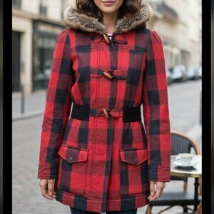 Roxy Y2K Vintage Red And Black Jacket Coat Size XL Fits Large